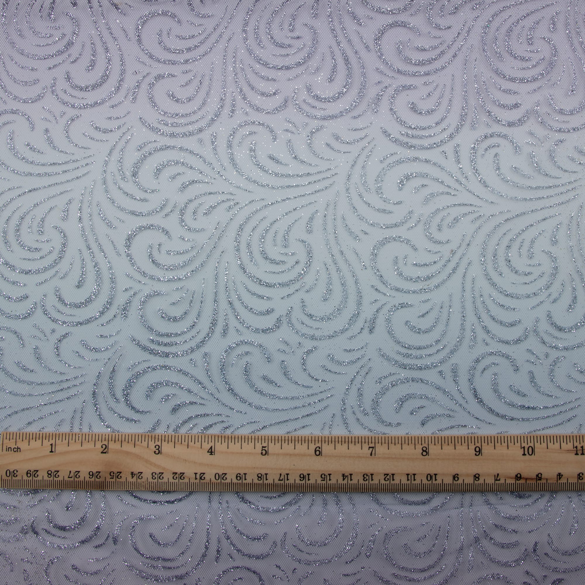 Wyla Purple & Silver Deco Mesh